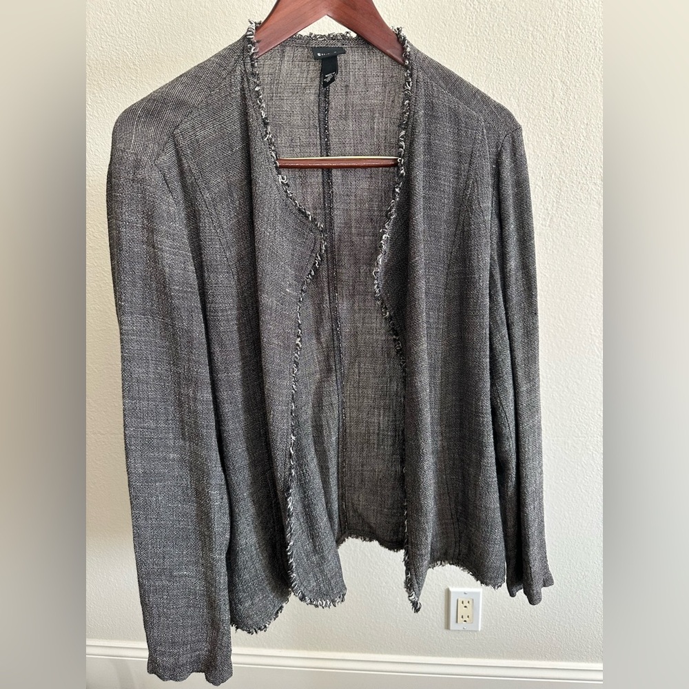 Eileen Fisher linen coat. Size XL